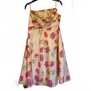 Banana Republic Strapless Floral Dress